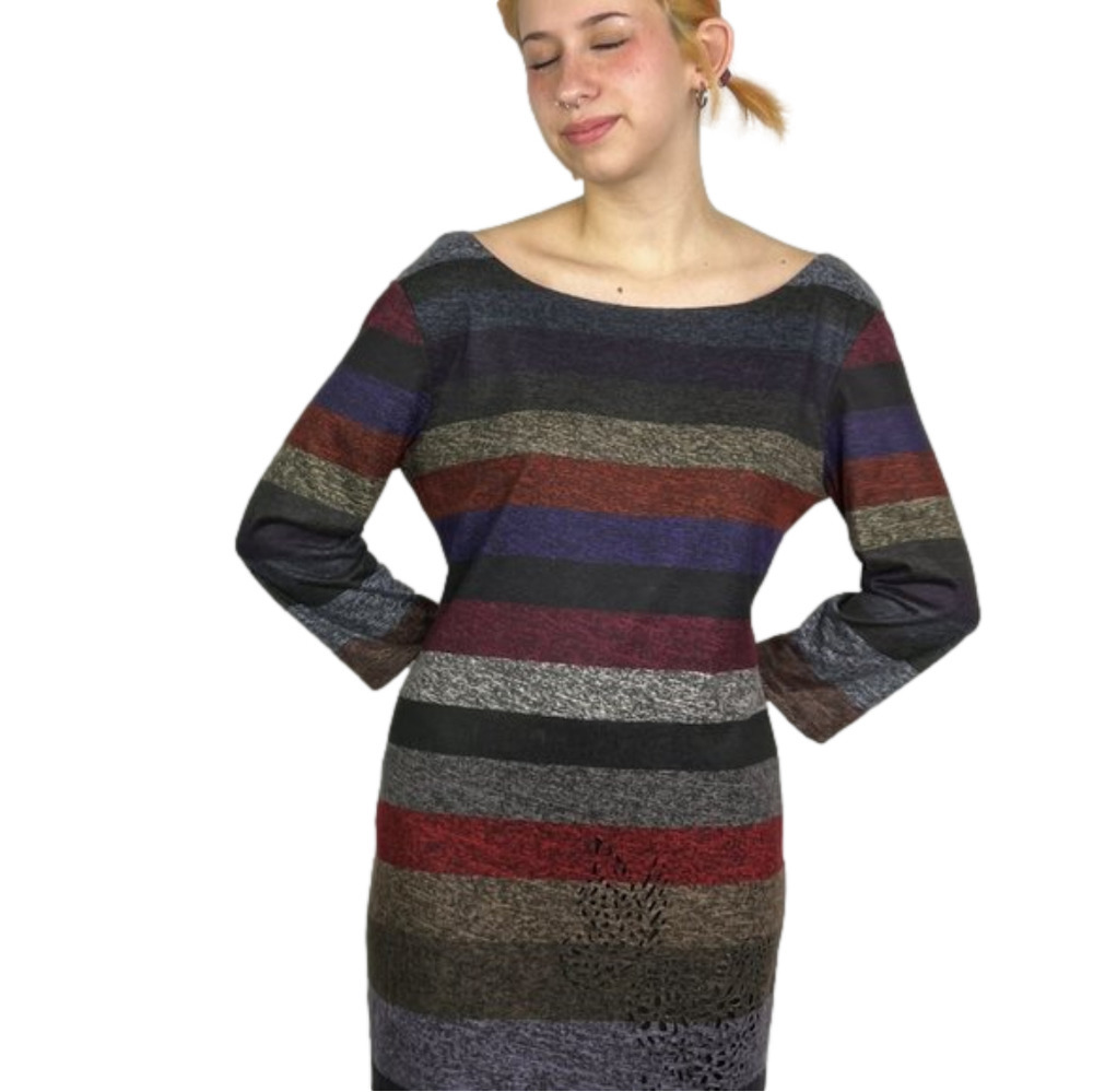 Desigual Striped Midi Dress